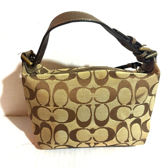 Coach vintage CC signature print canvas satchel handbag - Picture 2 of 7